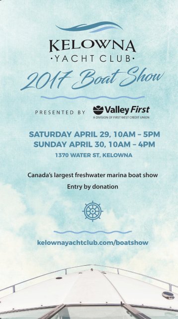 Kelowna Boat Show Guide 2017