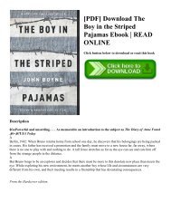 [PDF] Download The Boy in the Striped Pajamas Ebook | READ ONLINE