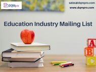 Education Industry Mailing List | School, Colleges Email List