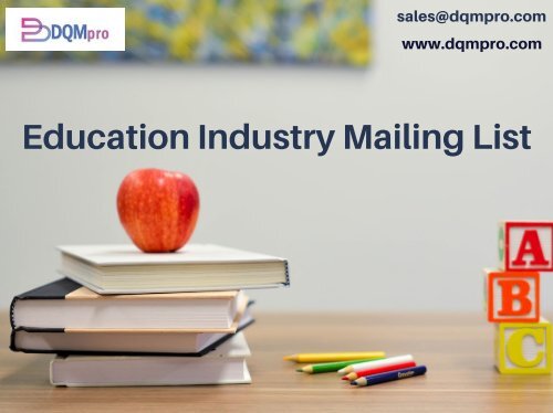 Education Industry Mailing List | School, Colleges Email List