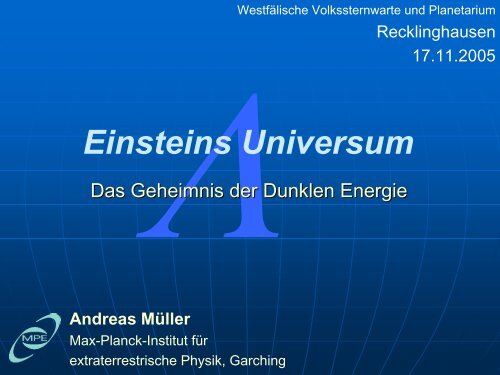 Einsteins Universum Artikel von 2005