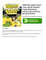 [PDF] Download Lunch Lady and the Summer Camp Shakedown: Lunch Lady #4 Ebook | READ ONLINE