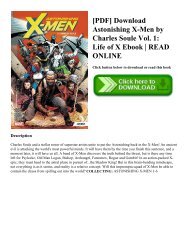 [PDF] Download Astonishing X-Men by Charles Soule Vol. 1: Life of X Ebook | READ ONLINE