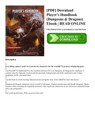 [PDF] Download Player's Handbook (Dungeons & Dragons) Ebook | READ ONLINE