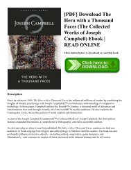 [PDF] Download The Hero with a Thousand Faces (The Collected Works of Joseph Campbell) Ebook | READ ONLINE