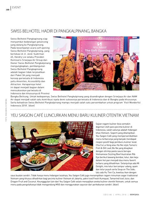 Sriwijaya Magazine April 2018