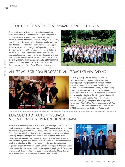 Sriwijaya Magazine April 2018