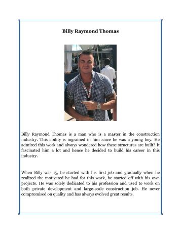 Billy Raymond Thomas