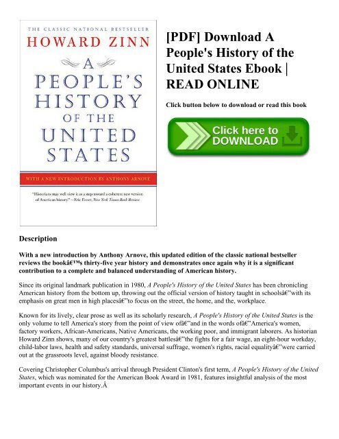 Pdf Download A People S History Of The United States Ebook Read Online