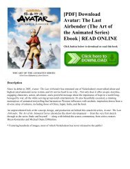 [PDF] Download Avatar: The Last Airbender (The Art of the Animated Series) Ebook | READ ONLINE