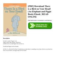 [PDF] Download There is a Bird on Your Head! (An Elephant and Piggie Book) Ebook READ ONLINE