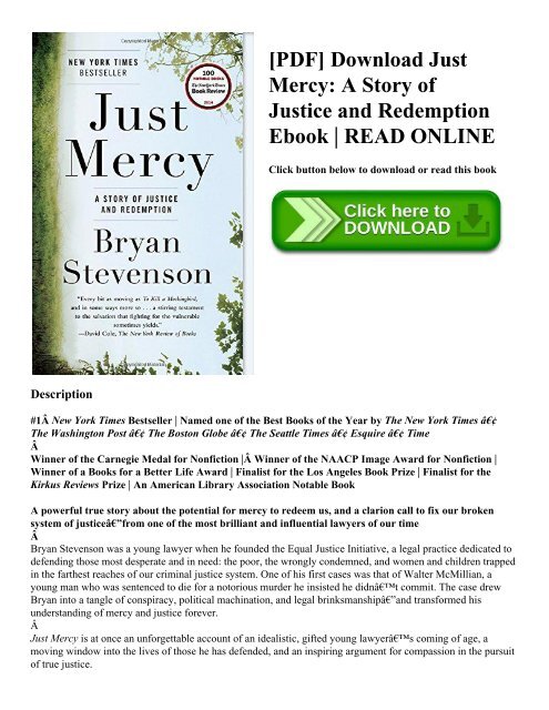 Just Mercy Pdf