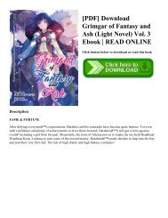 [PDF] Download Grimgar of Fantasy and Ash (Light Novel) Vol. 3 Ebook | READ ONLINE