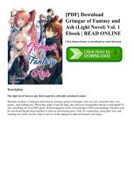 [PDF] Download Grimgar of Fantasy and Ash (Light Novel) Vol. 1 Ebook | READ ONLINE