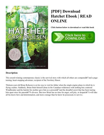 [PDF] Download Hatchet Ebook | READ ONLINE