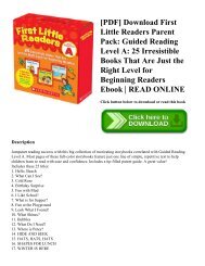 [PDF] Download First Little Readers Parent Pack: Guided Reading Level A: 25 Irresistible Books That Are Just the Right Level for Beginning Readers Ebook | READ ONLINE