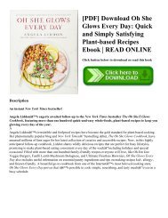 [PDF] Download Oh She Glows Every Day: Quick and Simply Satisfying Plant-based Recipes Ebook | READ ONLINE