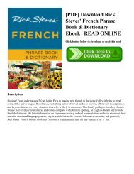 [PDF] Download Rick Steves' French Phrase Book & Dictionary Ebook | READ ONLINE