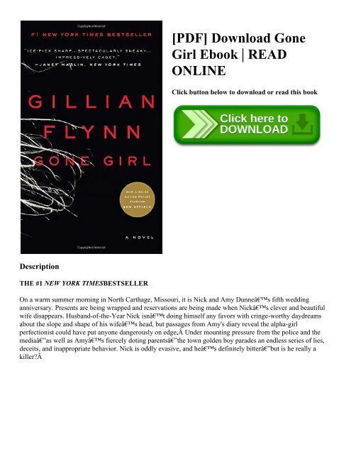 Gone Girl Book Pdf