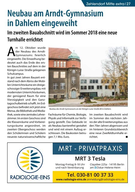 Zehlendorf Mitte extra Nr. 6/2017