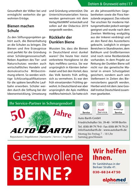 Dahlem & Grunewald extra Nr. 6/2017