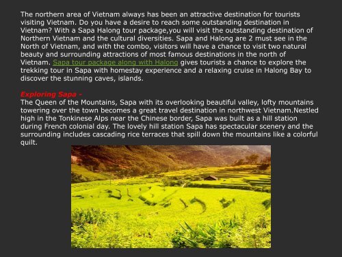 Why Sapa and Halong Vietnam Tour Is So Special
