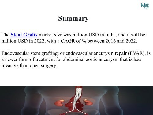 India Stent Grafts Market Report