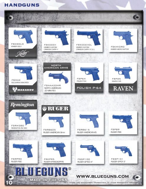 BLUEGUNS Catalogue