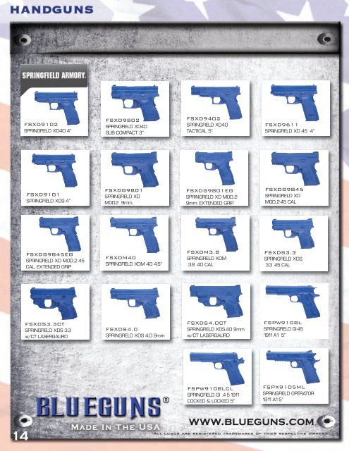 BLUEGUNS Catalogue