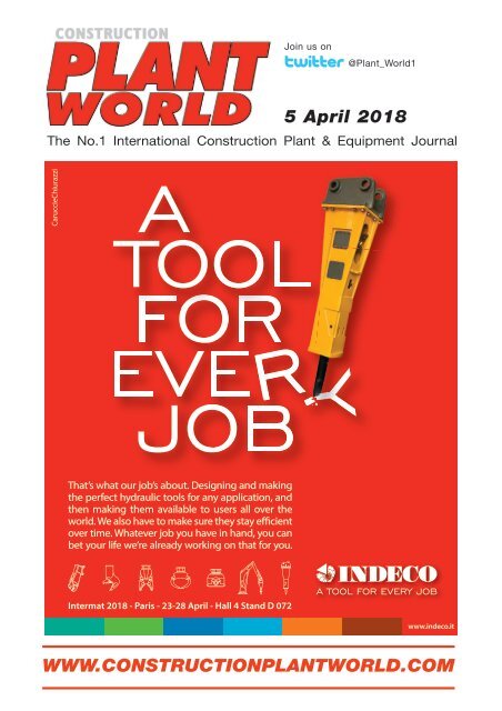 Construction Plant World 5th April 2018