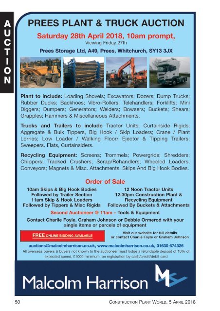 Construction Plant World 5th April 2018