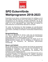 Wahlprogramm SPD-Eckernförde 2018-2023