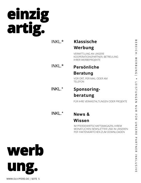 Leistungen für Pferdebetriebe & Reitvereine der DLV