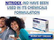 Nitridex No chemicals have been used in its formulation