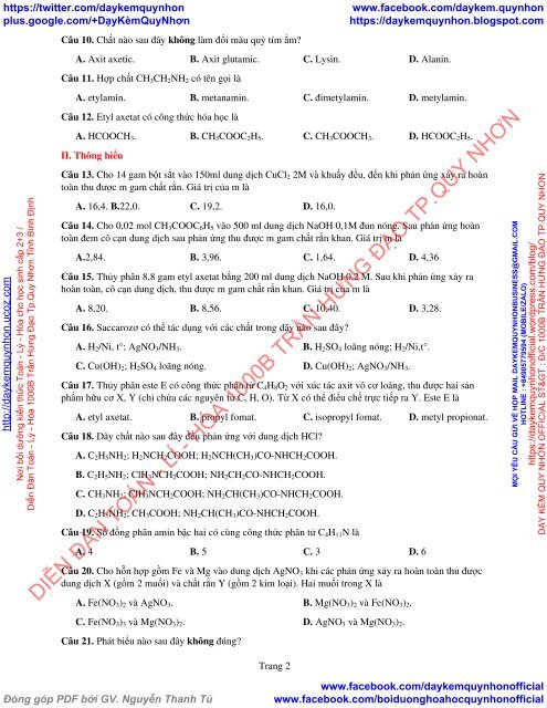 Bộ đề thi thử THPT QG 2018 Các môn TOÁN - LÍ - HÓA Các trường THPT Cả nước CÓ HƯỚNG DẪN GIẢI (Lần 5) [DC03042018]