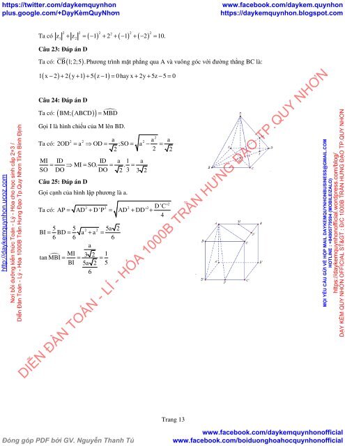 Bộ đề thi thử THPT QG 2018 Các môn TOÁN - LÍ - HÓA Các trường THPT Cả nước CÓ HƯỚNG DẪN GIẢI (Lần 5) [DC03042018]