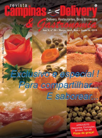 Revista Campinas Delivery & Gastronomia 26ª Edição