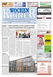 Wochen-Kurier 14/2018 - Lokalzeitung für Weiterstadt und Büttelborn