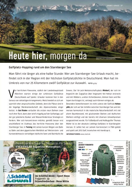 SchlossMagazin Bayerisch-Schwaben April 2018