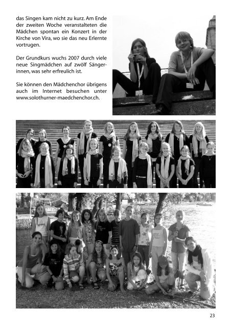 Bulletin 2008 - Solothurner Singknaben