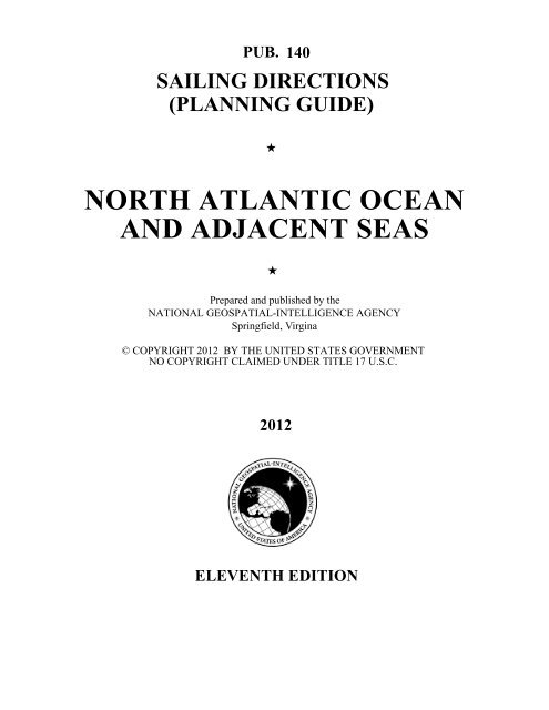 north atlantic ocean and adjacent seas - Maritime Safety Information ...