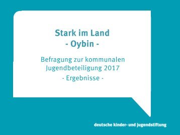 Jugendbefragung Oybin 2017