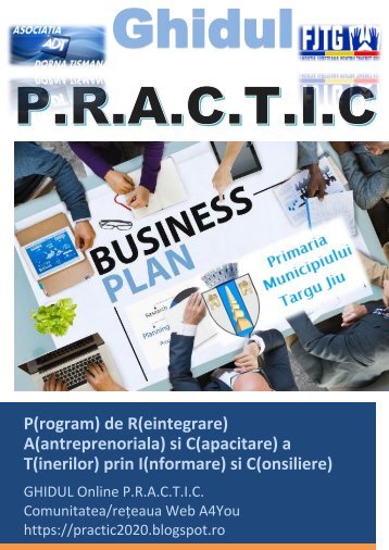 PLIANT Ghid online P.R.A.C.T.I.C  WebA4You FJTG 2018 INFO