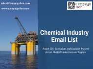 Chemical Industry Email List | CampaignLion