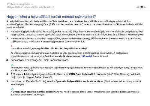 Sony VPCSE2F1E - VPCSE2F1E Mode d'emploi Hongrois