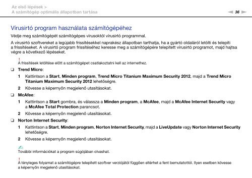 Sony VPCSE2F1E - VPCSE2F1E Mode d'emploi Hongrois