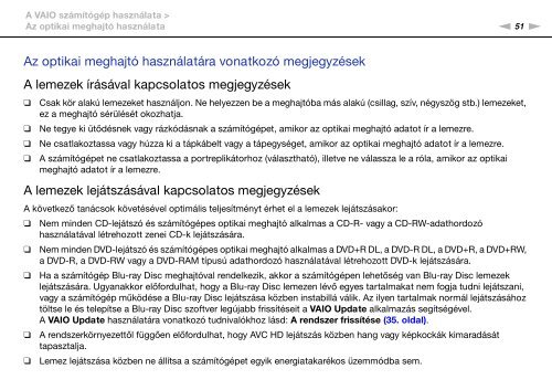 Sony VPCSE2F1E - VPCSE2F1E Mode d'emploi Hongrois