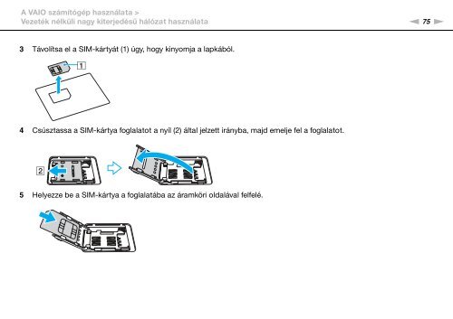 Sony VPCSE2F1E - VPCSE2F1E Mode d'emploi Hongrois