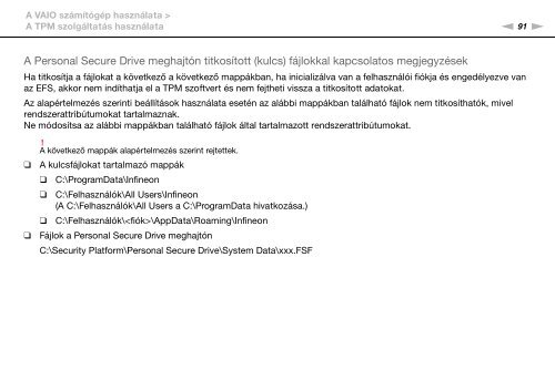 Sony VPCSE2F1E - VPCSE2F1E Mode d'emploi Hongrois