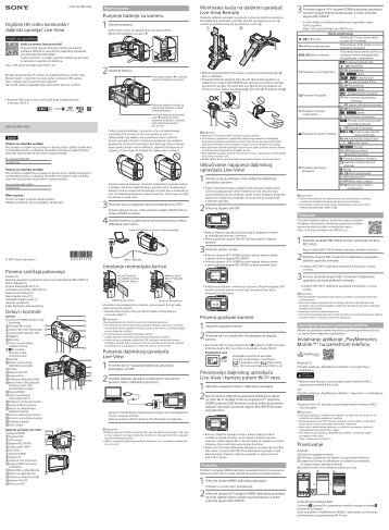 Sony RM-LVR2V - RM-LVR2V Consignes dâutilisation Serbe